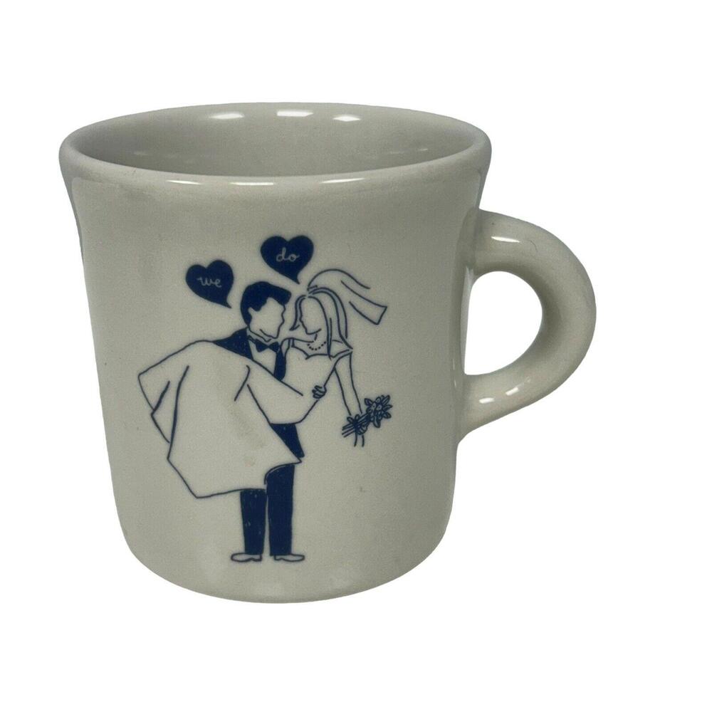 Fishs Eddy Jason Oranzo We Do Man Woman Marriage Wedding 8 oz Coffee Mug